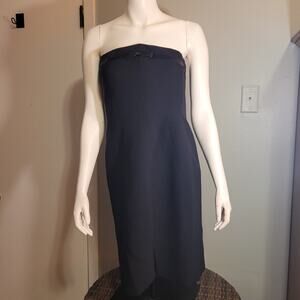 Spencer Jeremy Sleeveless A-Line Dress Sz 8 Coquette Satin Bow Bodice Party